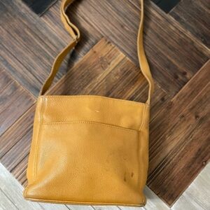 Vintage coach bag Mustard Yellow Leather Crossbody Bag